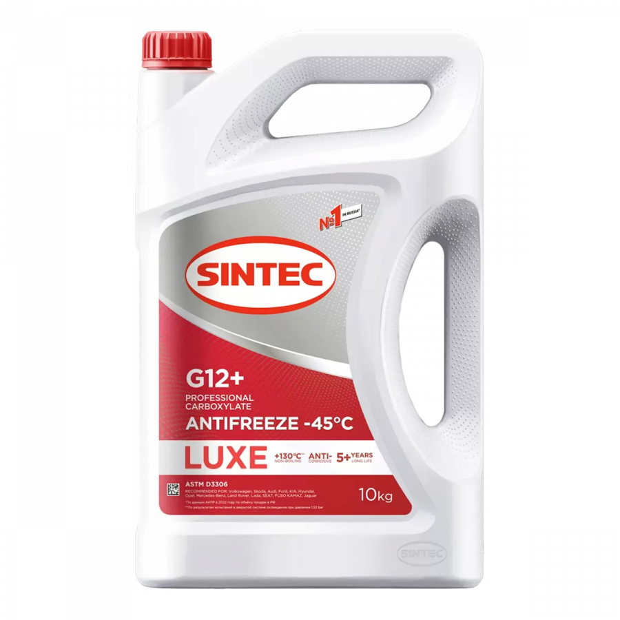 Sintec Antifreeze Luxe G12+ red -45 °С, 10кг