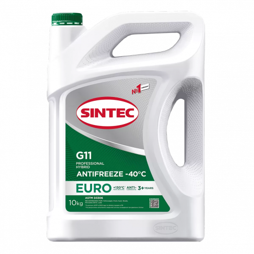 Sintec Antifreeze Euro G11 green -40 °С, 10кг