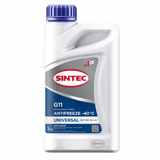 Sintec Antifreeze Universal G11 blue -40 °С, 1кг