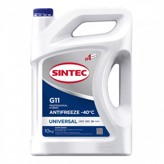 Sintec Antifreeze Universal G11 blue -40 °С, 10кг