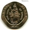 Гибралтар 20 пенсов 1988 АA