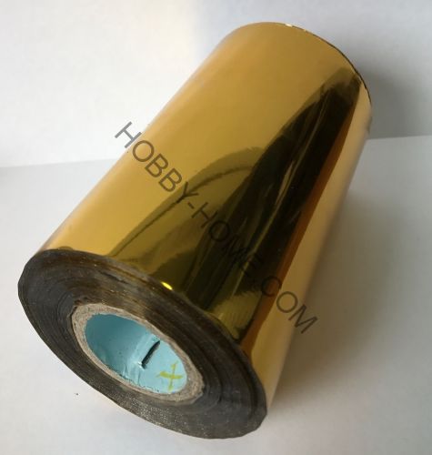 Фольга для переноса на ткань Gold 101, Рулонная, 640/210 мм, 120 м, золото