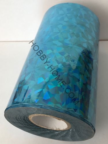 Фольга для переноса на ткань F04 Синяя призма, Рулонная, 640/210 мм, 120 м, голография