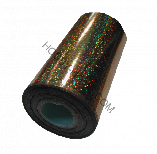 Фольга для переноса на ткань A39 Золотой песок, Рулонная, 640/210 мм, 120 м, голография