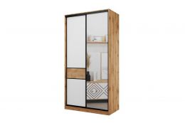 Шкаф-купе SLIM 2-хдвер. BS15-6.ZD (1500*600*2300мм),Дуб вотан/белый