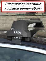 Багажник на крышу Audi A3 (хэтчбек, 2003-2012), Lux City (без выступов), с замком, черные крыловидные дуги