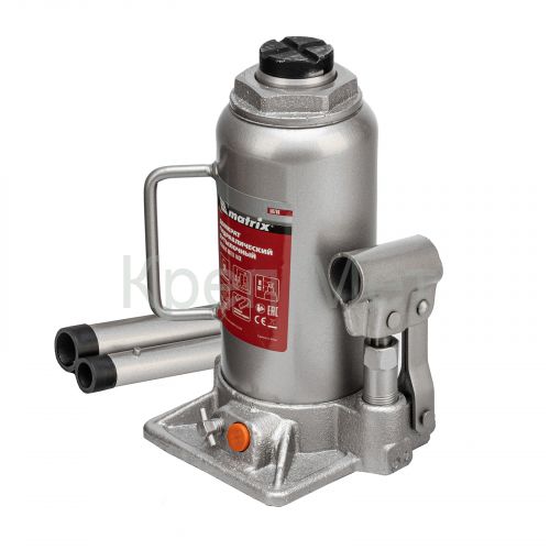 Домкрат гидравлический бутылочный, 12 т, h подъема 230-465 мм Matrix