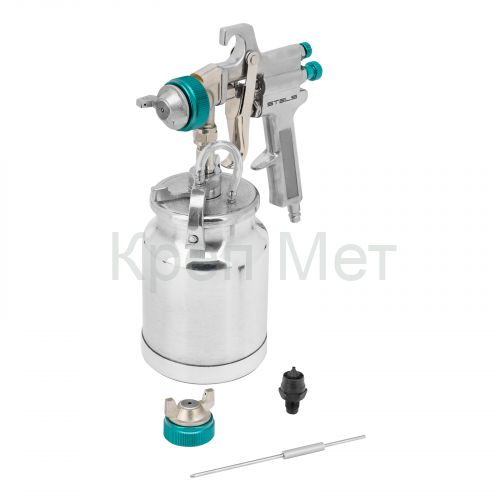 Краскораспылитель AS 702 НP профессиональный, всасывающего типа, сопло 1.8 мм и 2 мм Stels