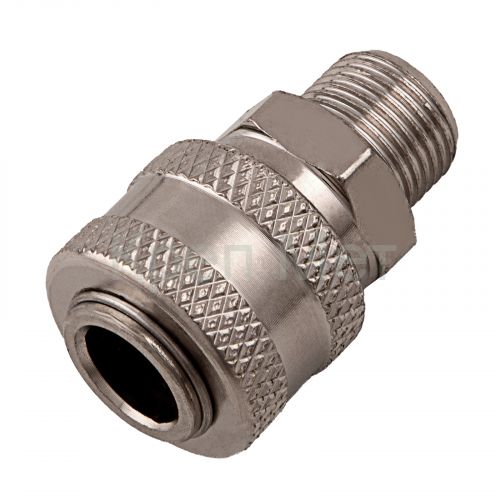 Муфта универсальная быстросъемная ("мама") 3/8, внешняя резьба, 2 шт, Stels