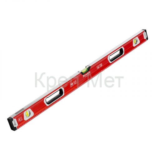 Уровень алюминиевый, магнит, фрезерованный, 3 глазка (1 зеркальный) двухкомпонентные рукоятки, 1000 мм Matrix