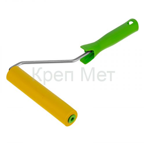 Валик прижимной резиновый с ручкой, 150 мм, D ручки 6 мм Сибртех