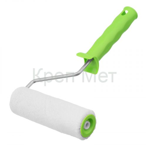 Валик "Велюр" с ручкой, 150 мм, ворс 5 мм, D 36 мм, D ручки 6 мм Сибртех