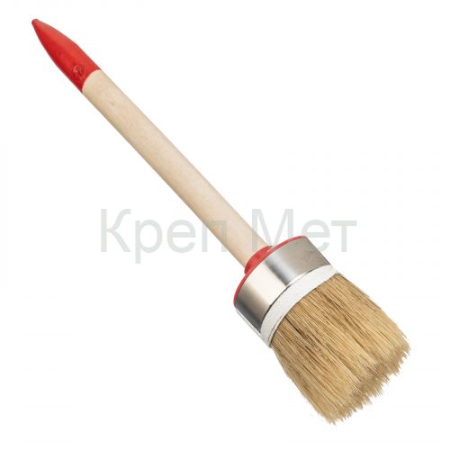 Кисть круглая, Профи №12 (45 мм) натуральная щетина, деревянная ручка MTX