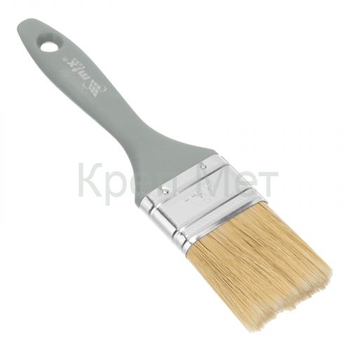 Кисть плоская "Евро" 2", натуральная щетина, пластмассовая ручка MTX