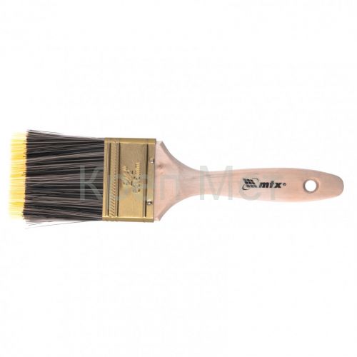 Кисть плоская Golden 2.5", искусственная щетина, деревянная ручка Mtx