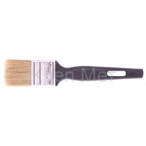 Кисть флейцевая "Стандарт", 35 х 6 мм, натуральная щетина, пластиковая ручка Сибртех