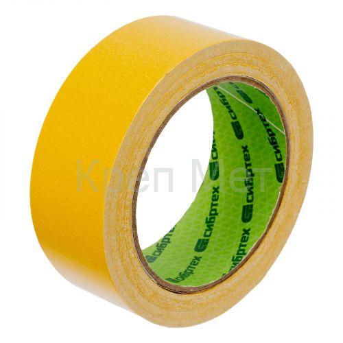 Лента клейкая двусторонняя, 38 мм х 25 м, на полипропиленовой основе Сибртех