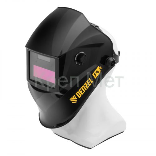 Щиток защитный лицевой (маска сварщика) F4, см. окно 90х35, DIN4/9-13// Denzel