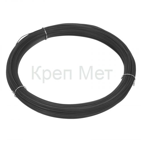 Проволока стальная 50 м, вязальная, термообработанная 0.9 мм Сибртех