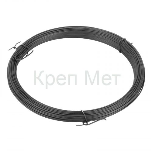 Проволока стальная 30 м, вязальная, термообработанная 1.2 мм Сибртех