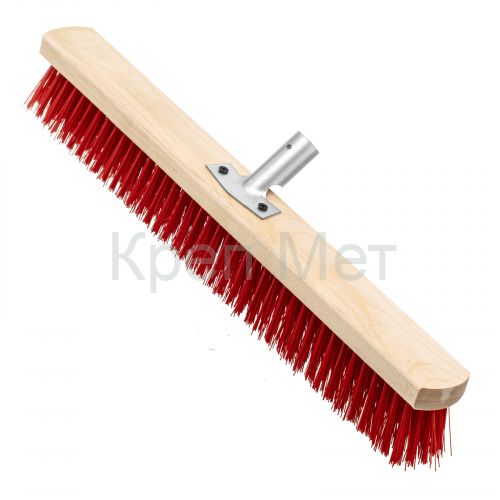 Щетка строительная 500 мм, 5 рядов, жесткая щетина, железная тулейка, без черенка Сибртех