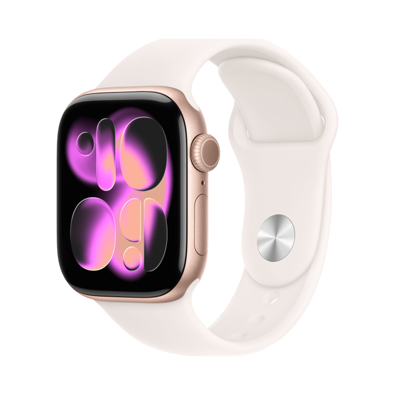 Apple Watch Series 11 Rose Gold Aluminium Light Blush Sport Band Apple Watch Series 11 Rose Gold Aluminium Light Blush Sport Band
