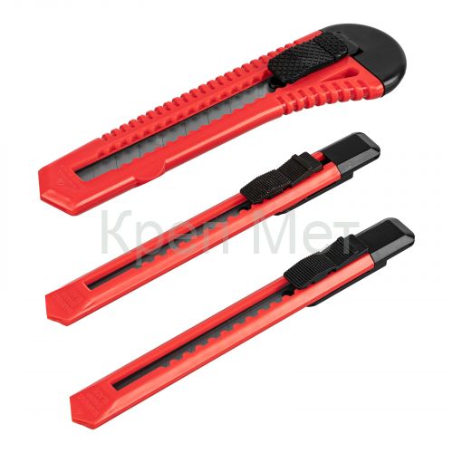 Набор ножей, выдвижные лезвия, 9-9-18 мм, 3 шт. Matrix