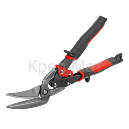 Ножницы по металлу "Piranha", 270 мм, прямой и левый проходной рез, сталь СrMo, двухкомпонентные рукоятки Gross