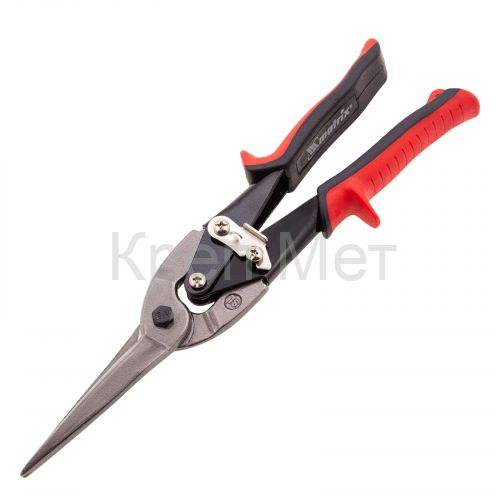 Ножницы по металлу, удлиненные, 285 мм, пряморежущие, обрезиненные рукоятки Matrix