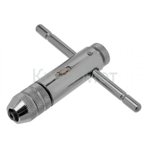 Вороток для метчиков М3-М8, хромированный, с трещоткой Matrix