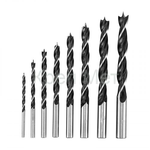 Набор сверл по дереву, 3-4-5-6-7-8-9-10 мм, 8 шт, цилиндрический хвостовик Sparta