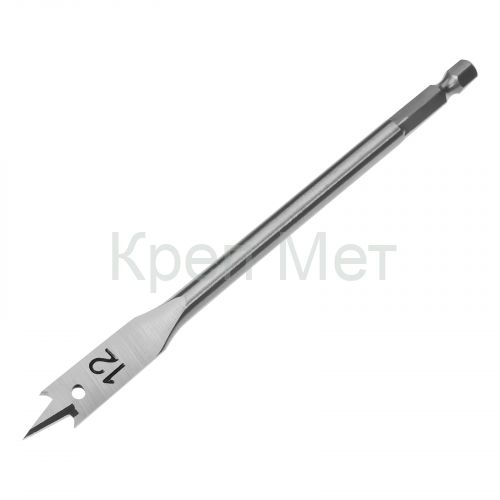 Сверло по дереву перовое, 12 мм, шестигранный хвостовик Matrix