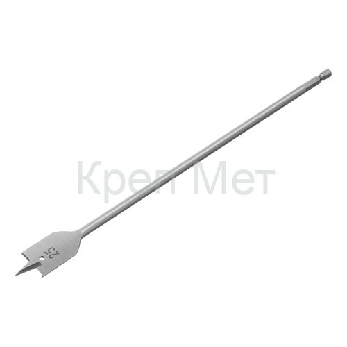 Сверло по дереву перовое удлиненное, 25 х 300 мм, шестигранный хвостовик Matrix