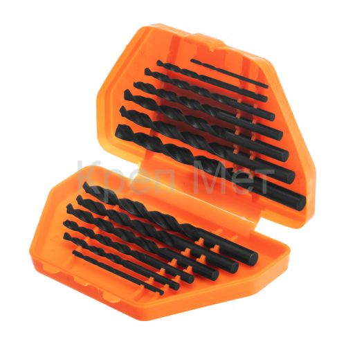 Набор сверл по металлу, 1.5-6.5 мм, (через 0.5 мм) 13 шт, пластиковый бокс, цилиндрический хвостовиковик Sparta