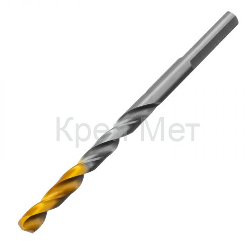 Сверло спиральное по металлу 5 x 86 мм, Р6М5, Golden Tip  Denzel