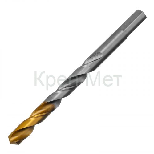 Сверло спиральное по металлу 9 x 125 мм, Р6М5, Golden Tip  Denzel
