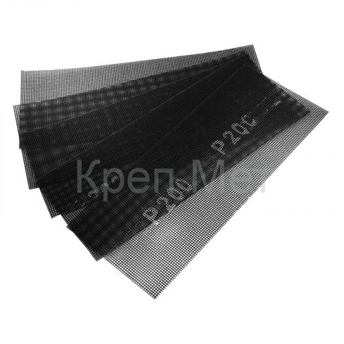 Сетка абразивная, P 200, 115 х 280 мм, 5 шт Denzel