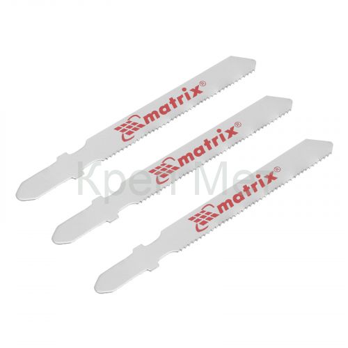 Полотна для электролобзика по металлу, 3 шт, 50 х 1.2 мм, HSS, EU- хвостовик Matrix