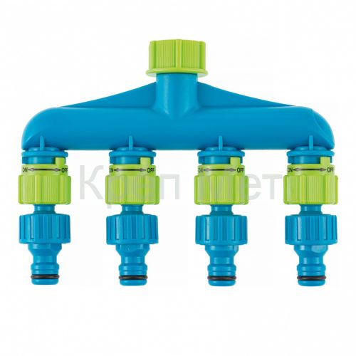 Разветвитель четырехканальный, пластиковый Palisad Luxe