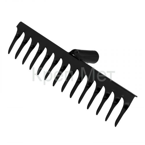 Грабли стальные, 300 мм, 14 витых зубьев, без черенка, Сибртех