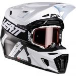 Leatt Kit Moto 9.5 V26 Carbon/White (2026) шлем + очки Leatt Velocity 6.5 Iriz