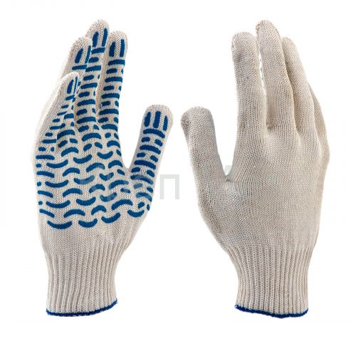 Перчатки х/б, ПВХ покрытие, "Волна", 10 класс