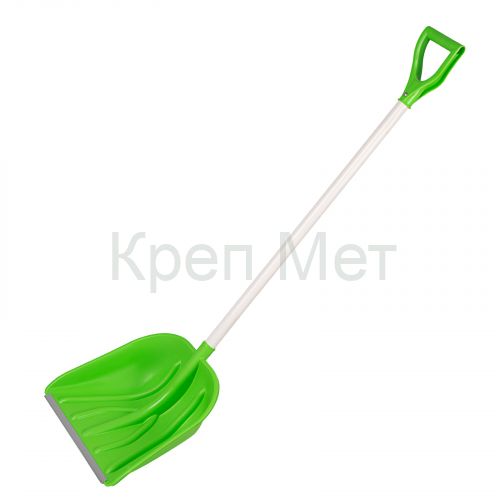 Лопата для уборки снега пластиковая Profi, 415 х 445 х 1500 мм, алюминиевый черенок, Сибртех