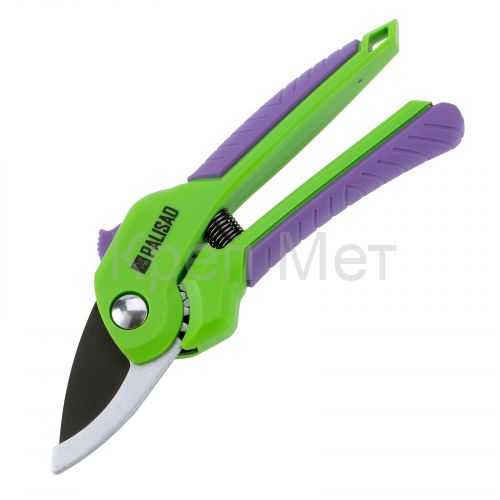 Секатор прямого реза, 210 мм, шестеренный привод, двухкомпонентные рукоятки, Palisad