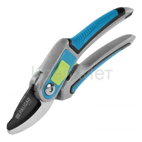 Секатор прямого реза, 215 мм, регулировка захвата, трехкомпонентные рукоятки, LUXE Palisad