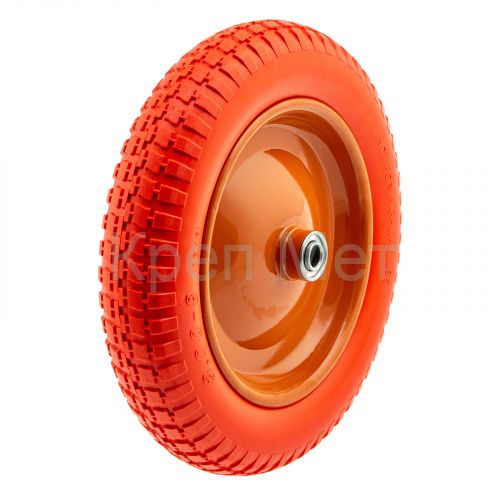 Колесо полиуретановое 3.00-8, длина оси 90 мм, подшипник 16 мм Palisad