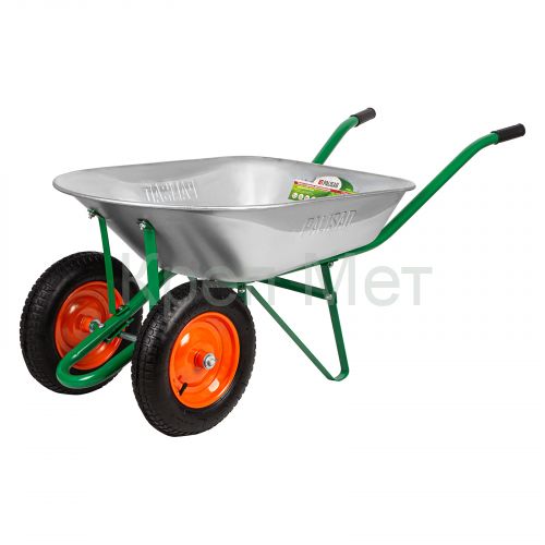 Тачка садовая, два колеса, грузоподъемность 170 кг, объем 78 л Palisad