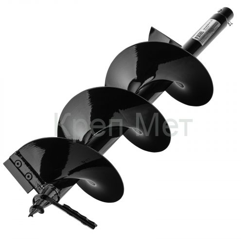 Шнек для грунта ER-200, диаметр 200 мм, длина 800 мм,соединение 20 мм, съемный нож Denzel