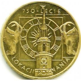 750 лет Познани 2 злотых Польша 2003