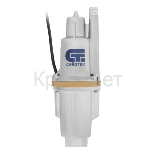 Вибрационный насос СВН300-25, верхний забор, 300 Вт, напор 75 м, 1200 л/ч, кабель 25 м Сибртех